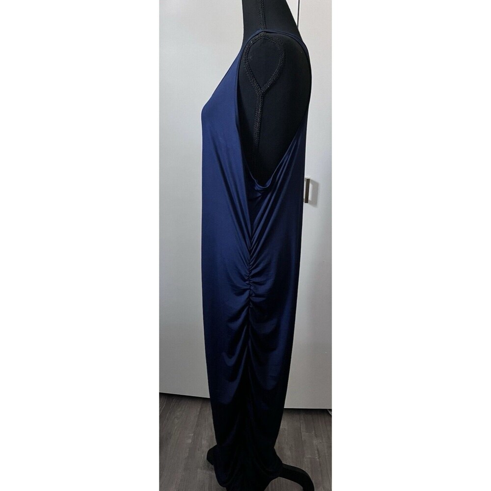 Zeagoo Women's Ruched Tank Bodycon Dress Navy Size 3XL Sexy Slimming Colorful - Picture 2 of 5